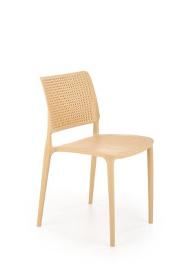 Záhradná plastová stolička K514 oranžová