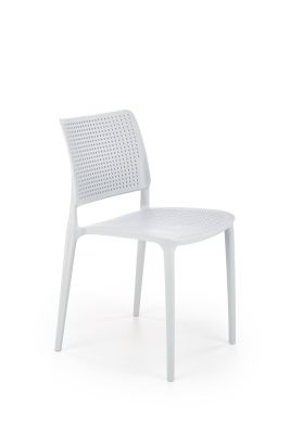 Záhradná plastová stolička K514 svetlomodrá