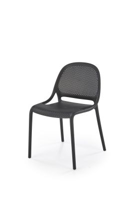 Záhradná plastová stolička K532 čierna
